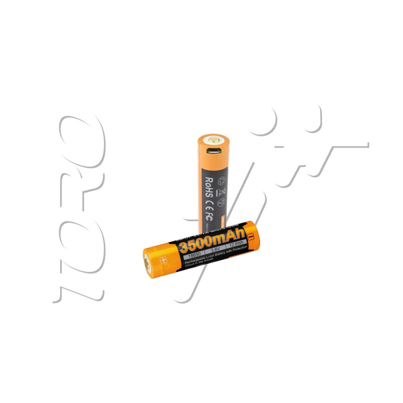 ACCU 3.6V 3500mAh RECHARGEABLE USB 18650 FENIX ARB-L18-3500U