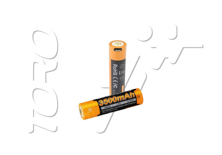 ACCU 3.6V 3500mAh RECHARGEABLE USB 18650 FENIX ARB-L18-3500U