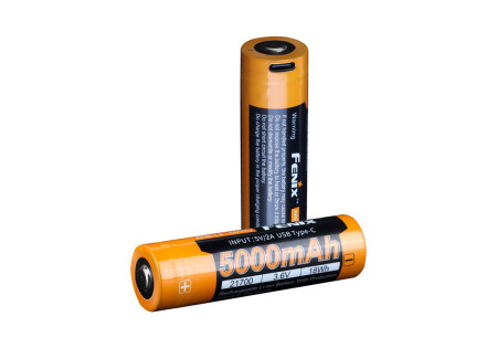 ACCU 3.6V 5000mAh RECHARGEABLE USB 21700 FENIX ARB-L21-5000U