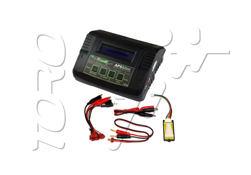 Chargeur BATTERIE LIPO/LIFE/NIMH EQUILIBREUR 80W AP 682HV PROTRONIK