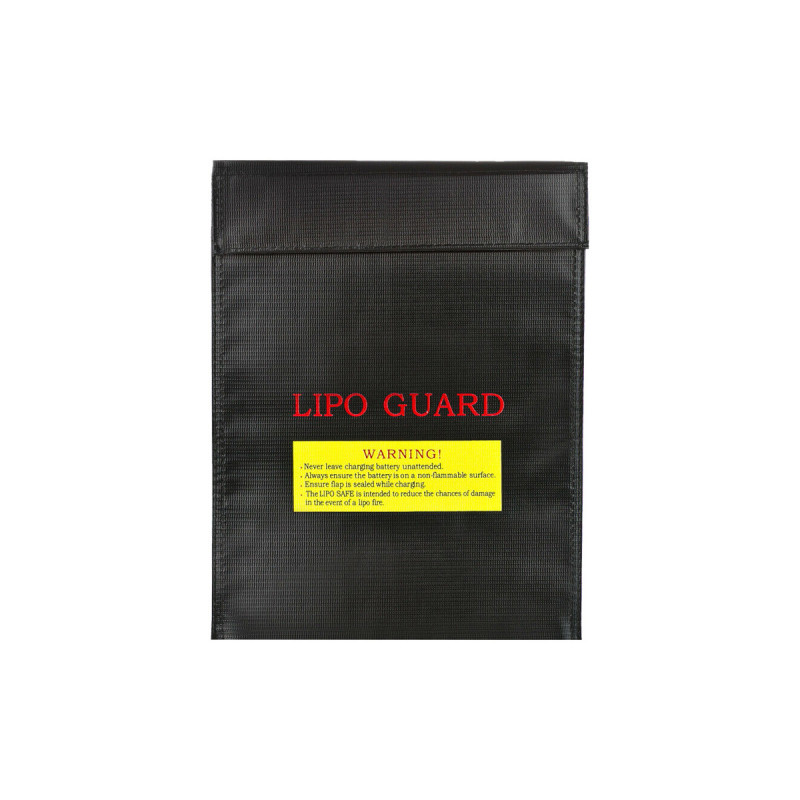 Pochette IGNIFUGE PROTECTION BATTERIE LIPO 30X23 cm LIPO GUARD BLACK