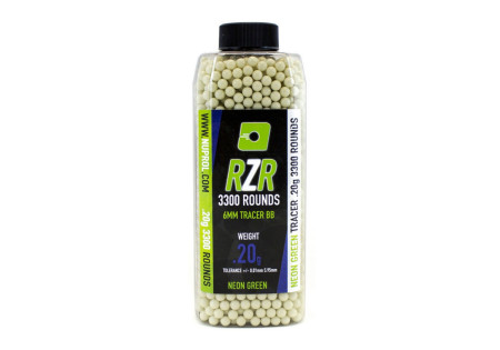 Billes traçantes 0.20g BOUTEILLE 3300 RZR NUPROL GREEN