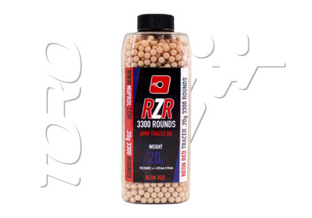 Billes traçantes 0.20g BOUTEILLE 3300 RZR NUPROL RED