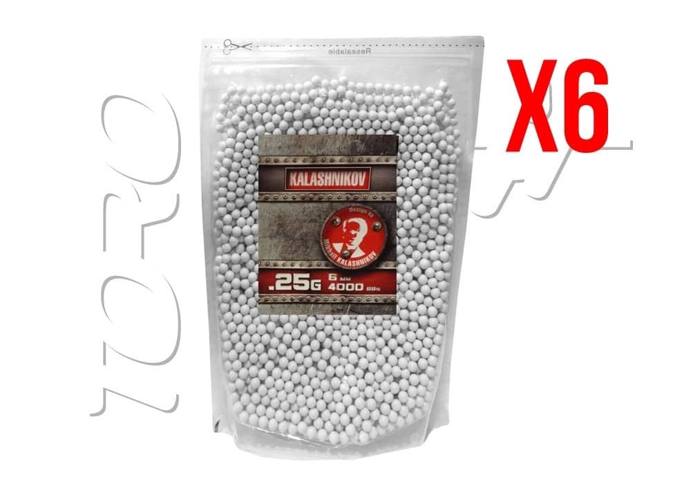 Billes 0.25g SACHET 4000 KALASHNIKOV X6