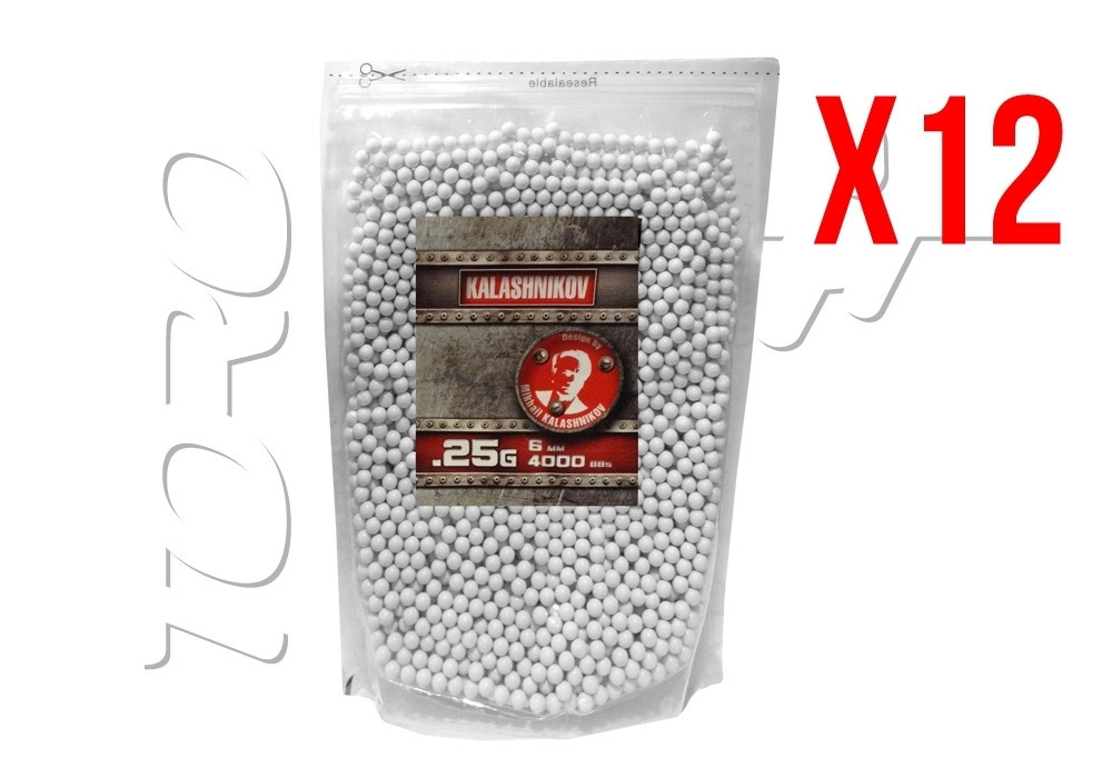 Billes 0.25g SACHET 4000 KALASHNIKOV X12