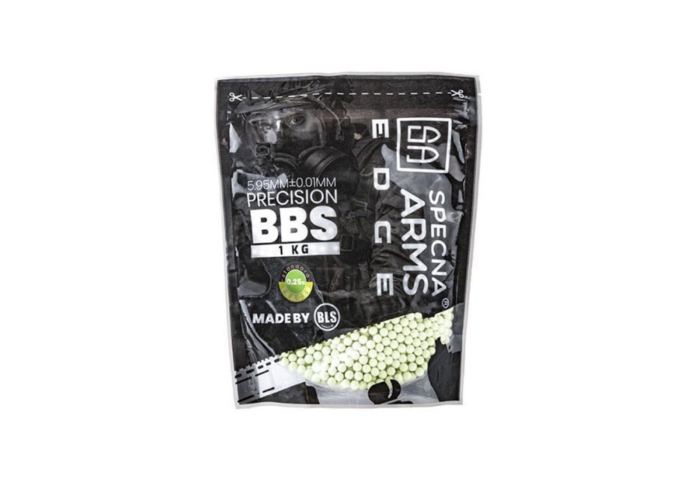 Billes traçantes 0.25g SACHET 4000 EDGE BLS SPECNA GREEN