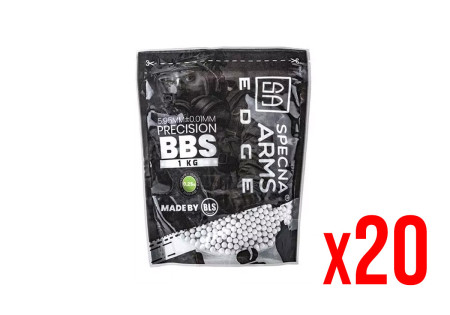 Billes traçantes 0.25g SACHET 4000 EDGE BLS SPECNA GREEN X20