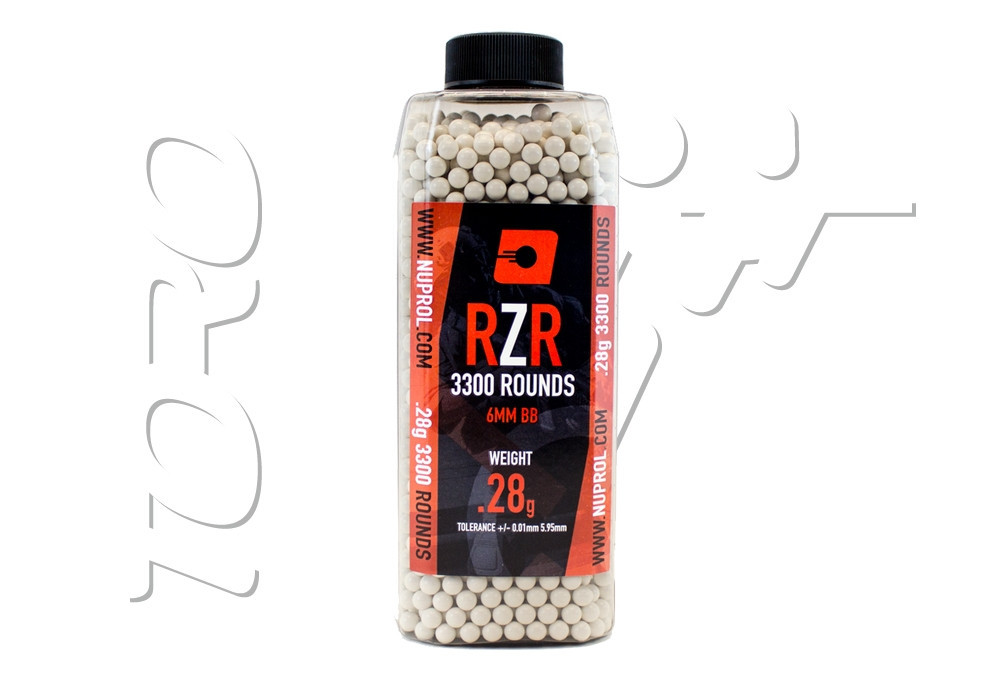 Billes 0.28g BOUTEILLE 3300 RZR NUPROL