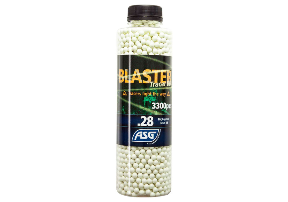 Billes traçantes 0.28g BOUTEILLE 3300 BLASTER ASG GREEN