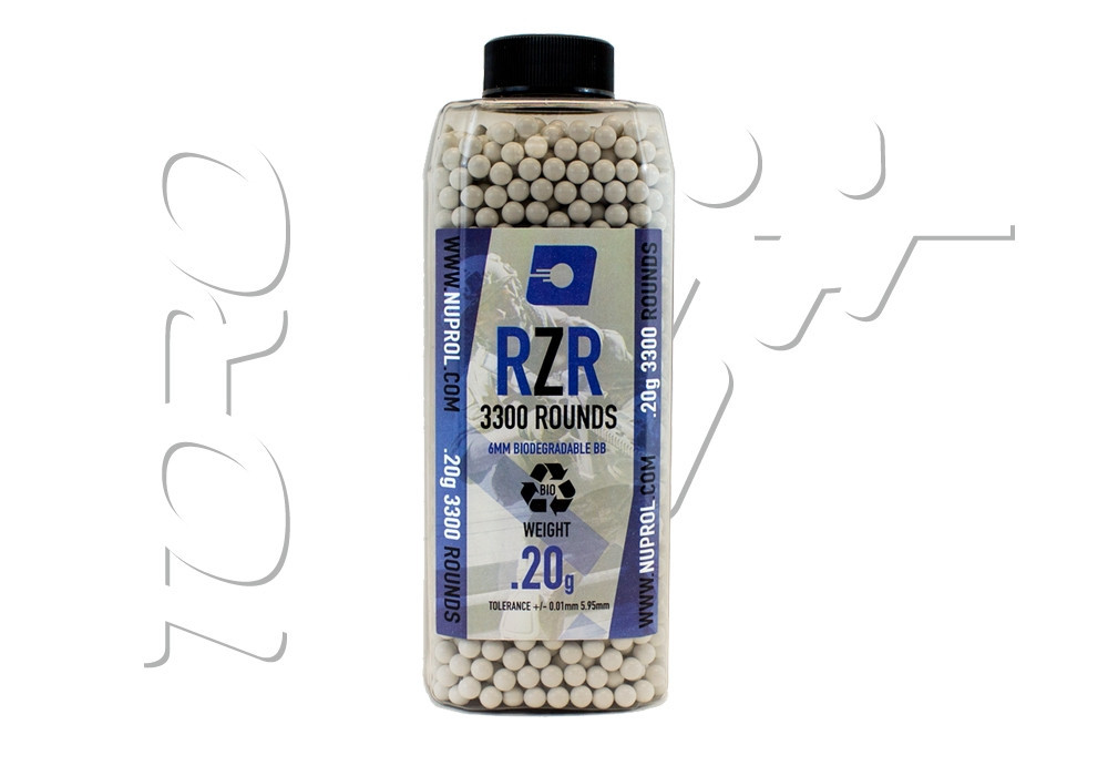 Billes BIO 0.20g BOUTEILLE 3300 RZR NUPROL