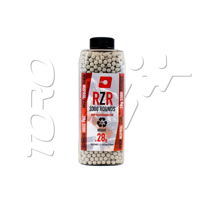 Billes BIO 0.28g BOUTEILLE 3300 RZR NUPROL