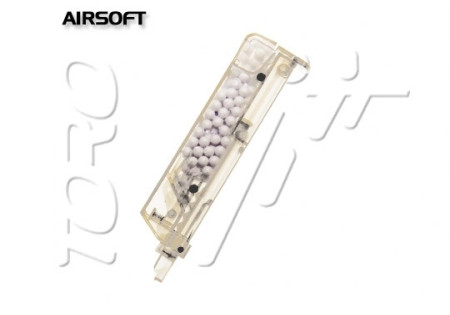 Speedloader chargette rapide AIRSOFT 115 BILLES CLEAR ASG