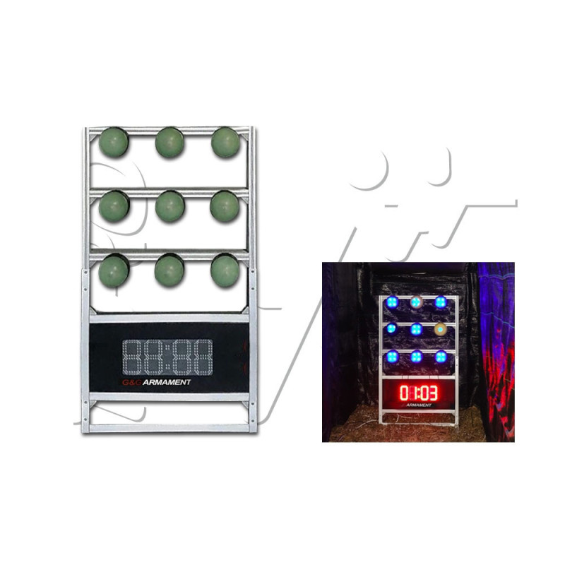 Cible ELECTRONIQUE MET AVEC COMPTEUR 3X3 G&G ARMAMENT