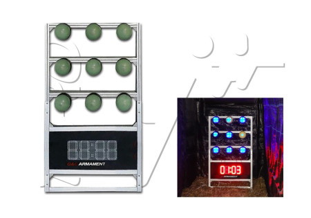 Cible ELECTRONIQUE MET AVEC COMPTEUR 3X3 G&G ARMAMENT