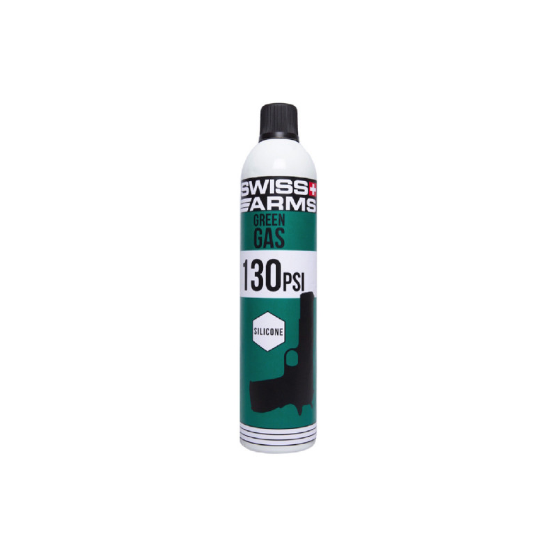 Gaz 130 PSI GREEN "DE" LUBRIFIE 760ml GREEN SWISS ARMS