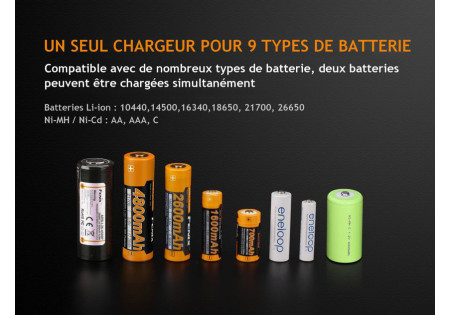 Chargeur SECTEUR 2 ACCUS ARE A2 FENIX