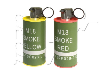 Fumigène FACTICE M18 BB LOADER RED YELLOW G&G X2