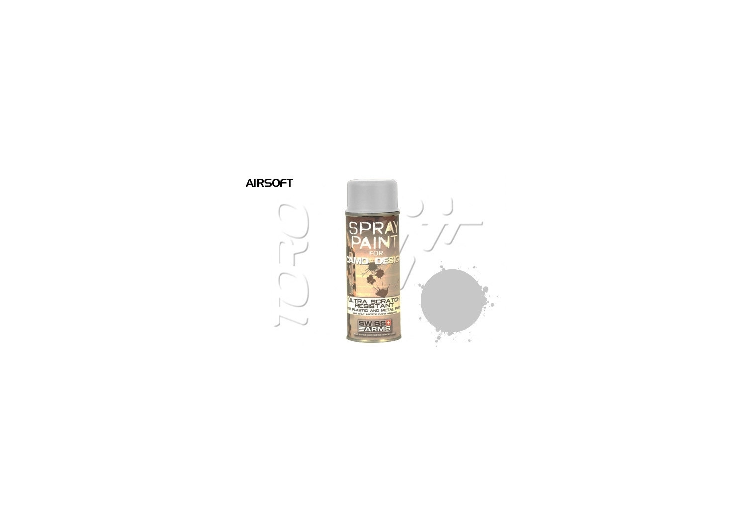 Peinture BOMBE SPRAY SWISSARMS GREY 400ML