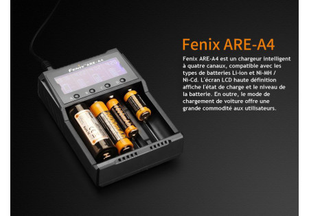 Chargeur SECTEUR 4 ACCUS ARE A4 FENIX