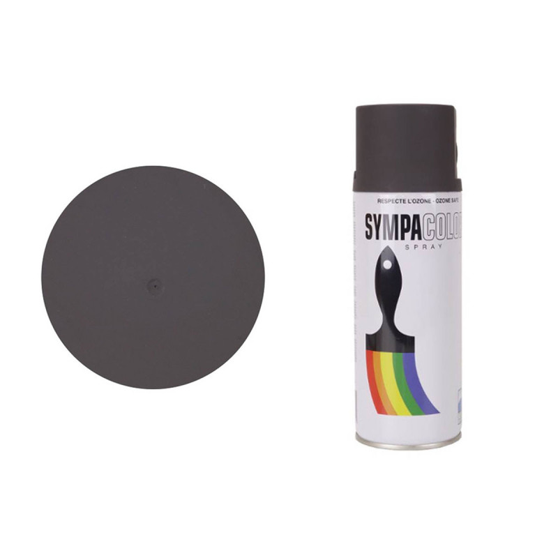 Peinture BOMBE MILITARIA GRIS FONCE MAT LUFTWAFFE SPRAY 400ml SYMPACOLOR