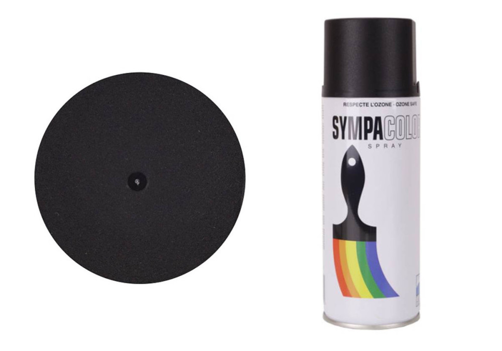 Peinture BOMBE MILITARIA NOIR SEMI MAT SPRAY 400ml SYMPACOLOR