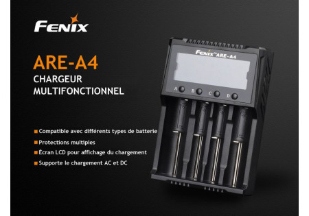 Chargeur SECTEUR 4 ACCUS ARE A4 FENIX