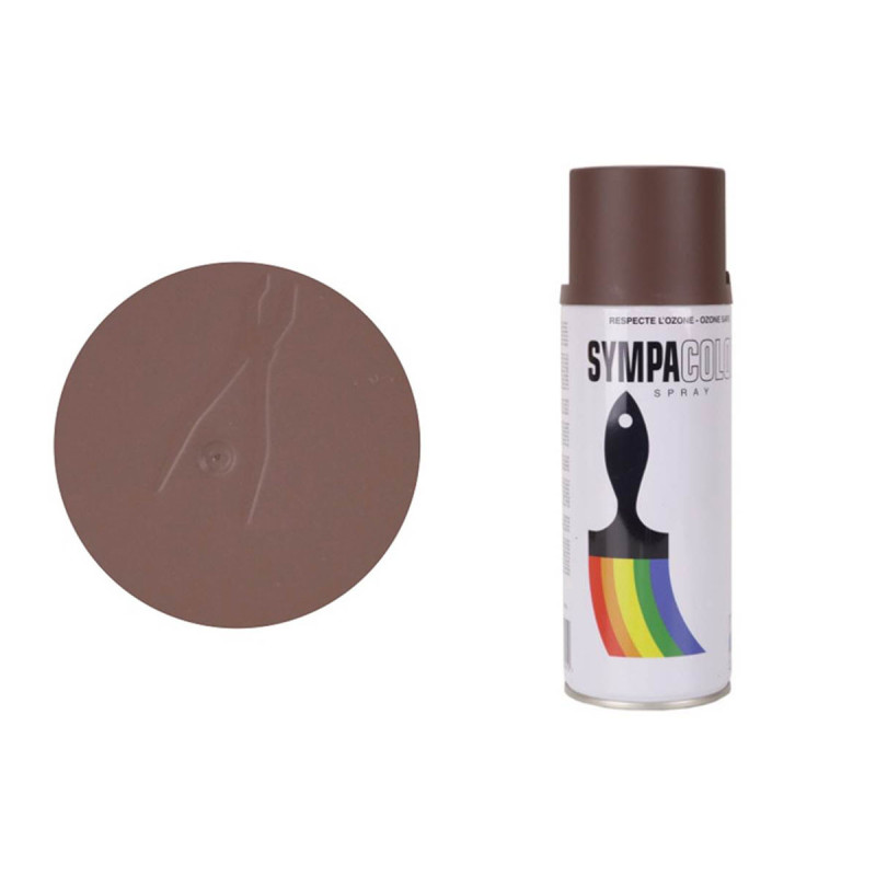 Peinture BOMBE MILITARIA BRUN CUIR SPRAY 400ml SYMPACOLOR