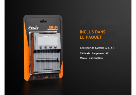 Chargeur SECTEUR 4 ACCUS ARE A4 FENIX