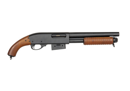 Fusil à pompe REMINGTON M870 COMPACT WOODEN STYLE SPRING A&K