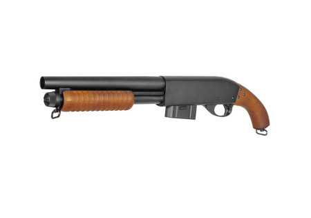 Fusil à pompe REMINGTON M870 COMPACT WOODEN STYLE SPRING A&K