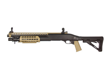 Fusil à pompe VELITES S-V BLACK TAN ABS SPRING SECUTOR