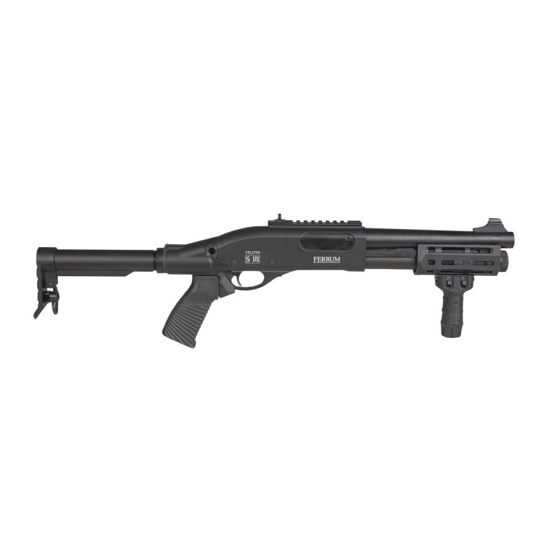 Fusil à pompe VELITES FERRUM S-III BLACK METAL SPRING SECUTOR