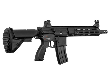 Fusil DELTA 595 ELITE PRO TYPE HK416 FULL METAL MOSFET 11"  120 Bbs AEG PICATINNY/M-LOCK BLACK BO MANUFACTURE