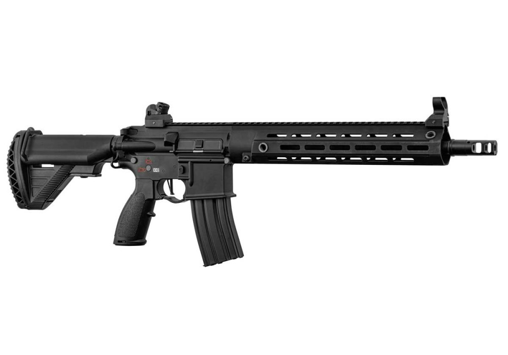 Fusil DELTA 595 ELITE PRO 120 Bbs AEG PICATINNY/M-LOCK BLACK FULL METAL MOSFET 14.5" BO MANUFACTURE