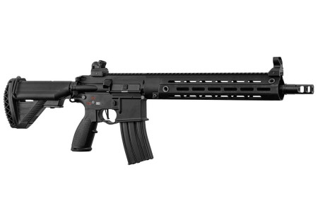 Fusil DELTA 595 ELITE PRO 120 Bbs AEG PICATINNY/M-LOCK BLACK FULL METAL MOSFET 14.5" BO MANUFACTURE