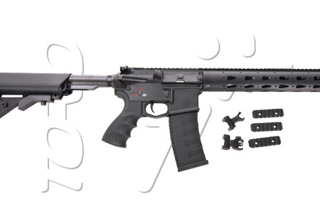 Fusil GC16 FFR 12" SD METAL AEG BLACK G&G ARMAMENT