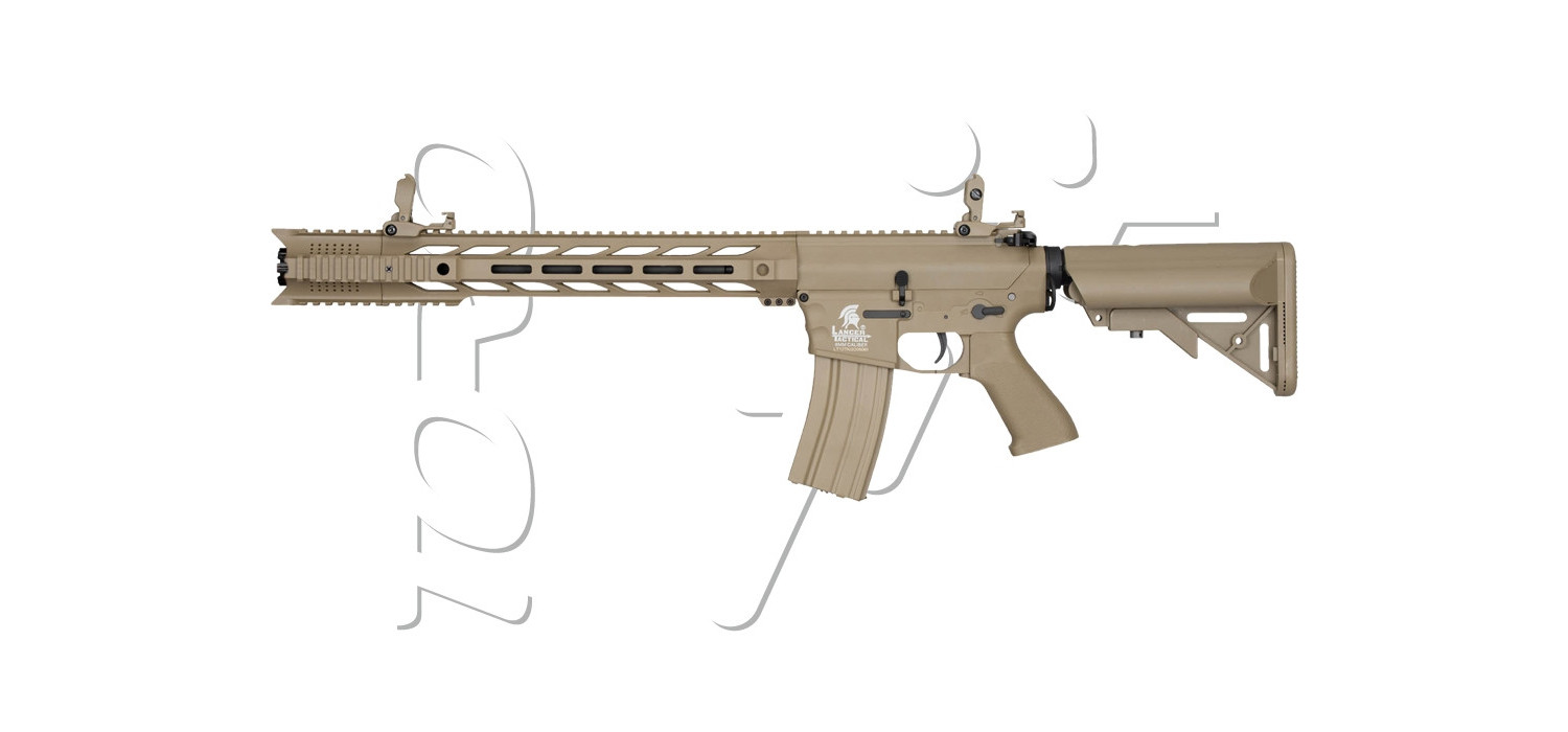 Fusil FIBRE LT25 M4 SPR INTERCEPTOR AEG LANCER TACTICAL TAN