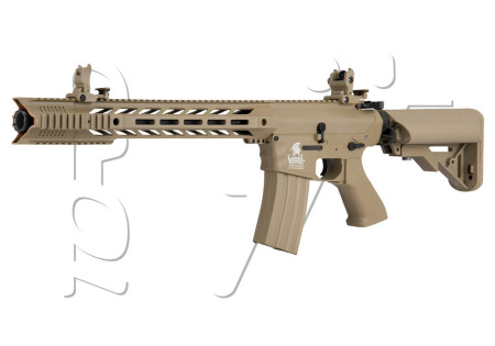 Fusil FIBRE LT25 M4 SPR INTERCEPTOR AEG LANCER TACTICAL TAN