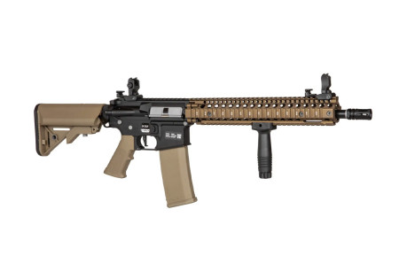 Fusil MK18 SA-E26 2.0 FULL METAL CHAOS BRONZE BLACK/TAN DANIEL DEFENSE SPECNA ARMS