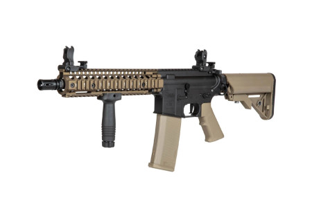 Fusil MK18 SA-C19 CORE METAL FIBRE DE NYLON CHAOS BRONZE BLACK/TAN DANIEL DEFENSE SPECNA ARMS