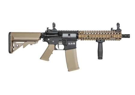 Fusil MK18 SA-C19 CORE METAL FIBRE DE NYLON CHAOS BRONZE BLACK/TAN DANIEL DEFENSE SPECNA ARMS