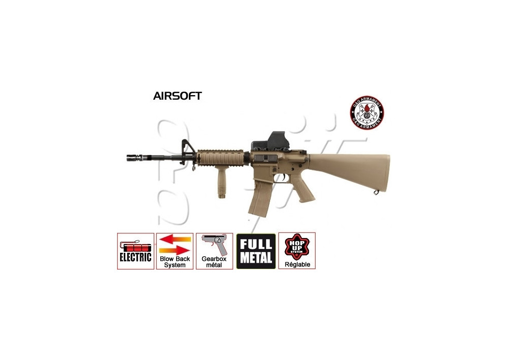 Fusil TR16 R4 FULL METAL DESERT G&G ARMAMENT