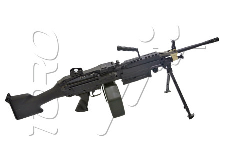 Fusil M249 MK2 2500 BBs FULL METAL AEG BLACK A&K