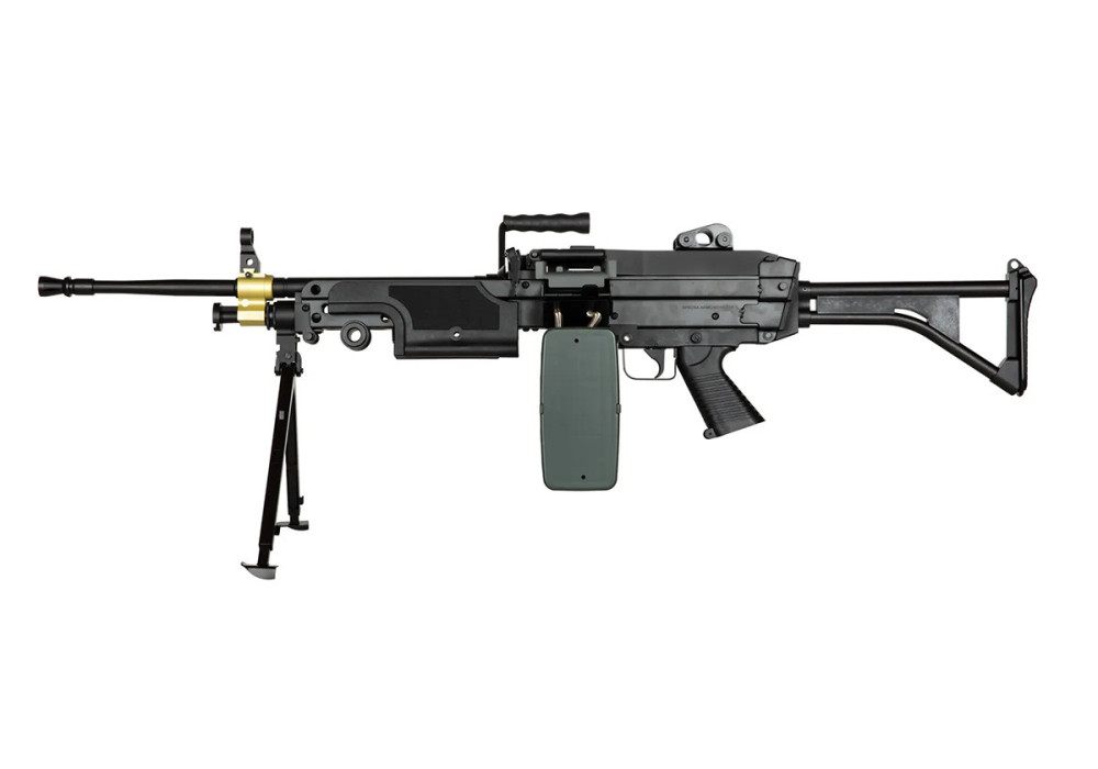 Fusil M249 MK1 EDGE 2500 BBs TYPE FN HERSTAL FULL METAL SPECNA ARMS BLACK