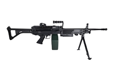 Fusil M249 MK1 2400 BBs BLACK FN HERSTAL A&K CYBERGUN