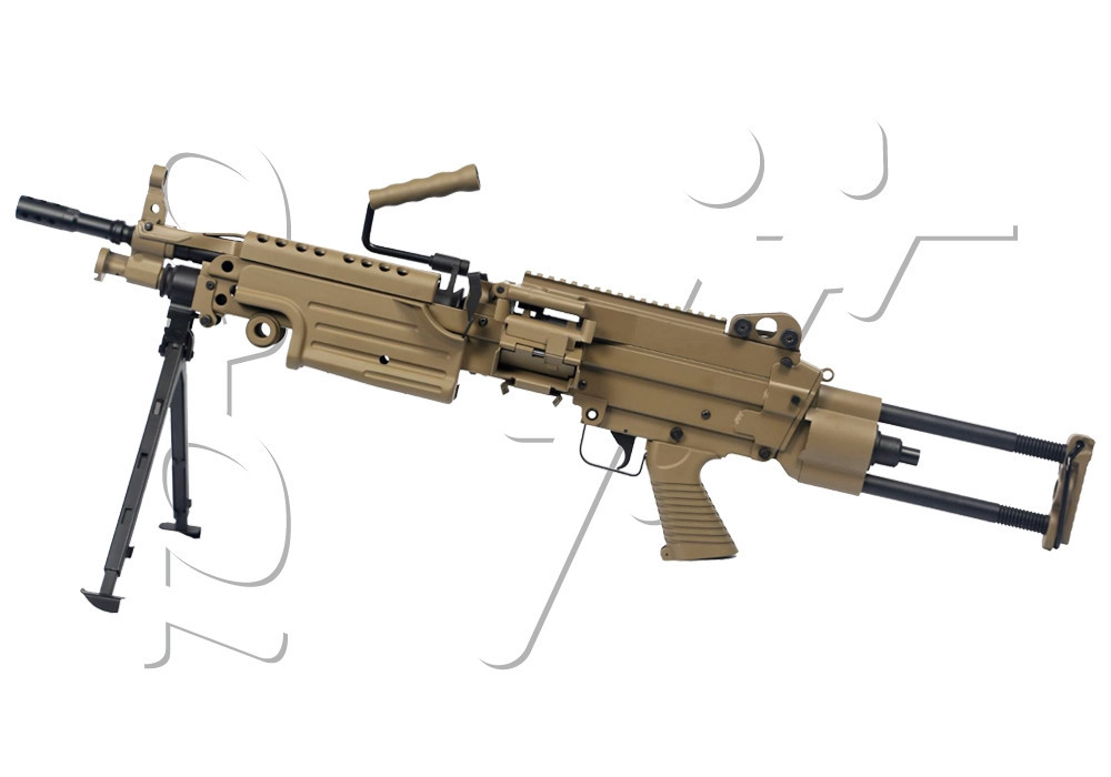 Fusil M249 PARA FN METAL AEG TAN CYBERGUN