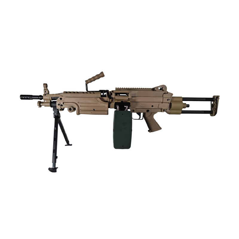 Fusil M249 PARA 2400 BBs TAN FN HERSTAL A&K CYBERGUN CYBERGUN