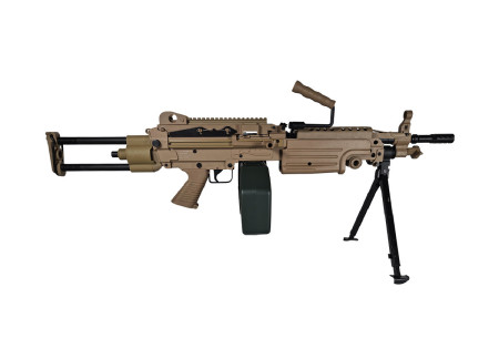 Fusil M249 PARA 2400 BBs TAN FN HERSTAL A&K CYBERGUN CYBERGUN