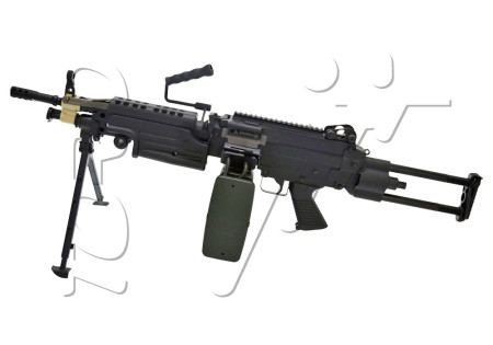 Fusil M249 PARA 2500 BBs FULL METAL BLACK A&K