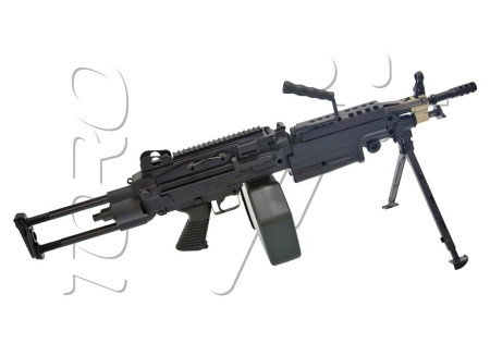 Fusil M249 PARA 2500 BBs FULL METAL BLACK A&K